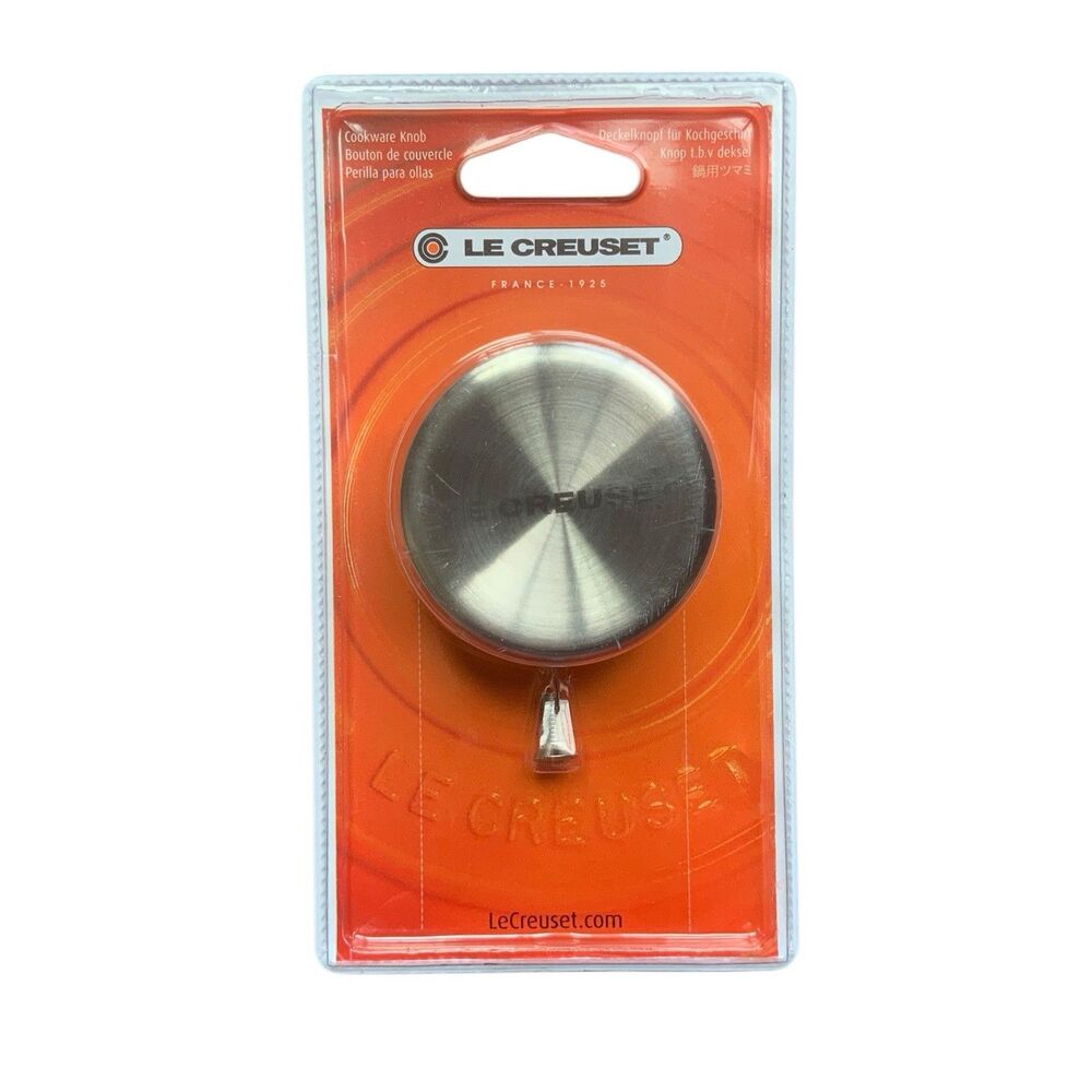 Le Creuset 2.2” 55 mm Round Stainless Steel Replacement Knob Only Brand New